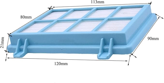 4 X Blue Hepa Filter Compatible for Philips Power Pro Compact FC9331/09 FC9332/09 FC8010/01 Vacuum Cleaner Accessories Post Filters