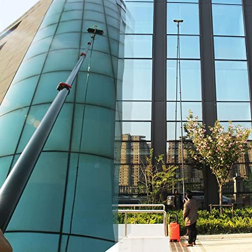 Glass Cleaning Brush Household Water Supply Telescopic Pole Kit Solar Panel Rotating Brush Solar Photovoltaic PanelsWater Fed Pole Kit Window and Solar Cleaning Pole Outdoor Win