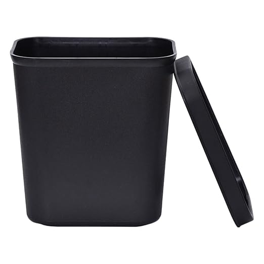 Flame Retardant Plastic Trash Can 8l Narrow Rectangular Waste Container for Bathroom Kitchen Living Room Fire-Resistant Garbage Bin Without Lid Practical Rubbish Storage Bucket
