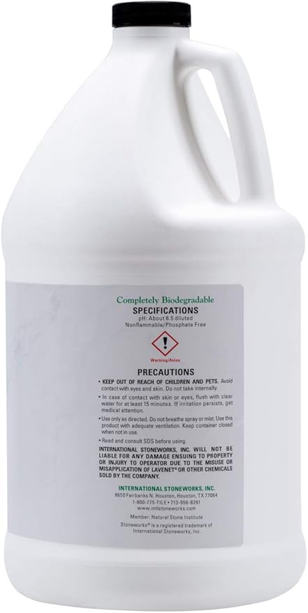 Lavenet Concentrate (1 Gallon) pH-balanced cleaner for marble granite travertine limestone terrazzo slate flagstone and other natural stones