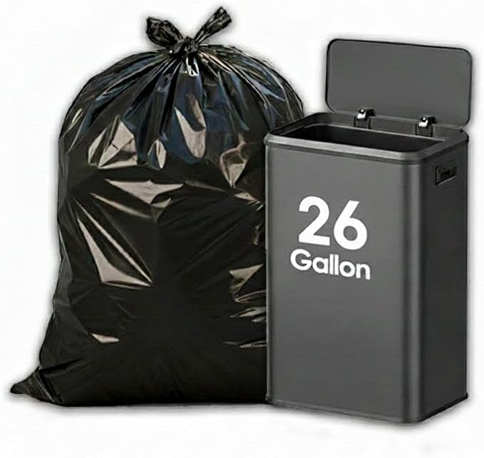Trash Bag 26 gallon black ultra Strong 100 count