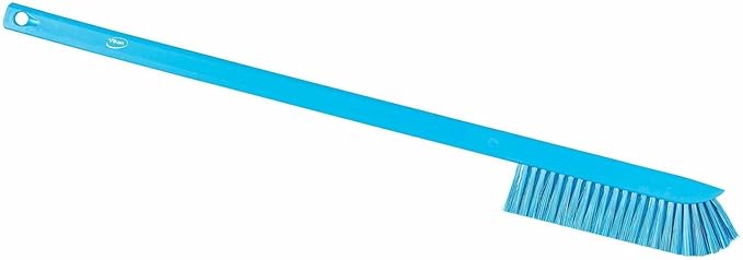 Vikan 41973 Ultra-Slim Cleaning Brush with Long Handle 23.62 Medium Blue