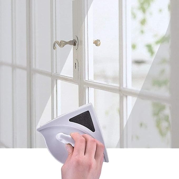 Outside Magnetic Window Cleaner Window Cleaning Tools Window Cleaner Double-Sided Glass Wiper Cleaner Cleaning Tools for 20-30mm Thickness Double Hollow Window Sliding Door Shower Screen Mirrors