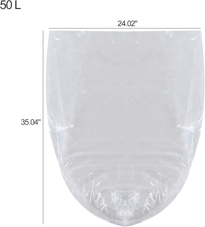 13 Gallon Clear Trash Bags Kitchen Garbage Bags 100 Count