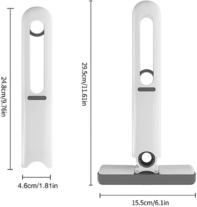 Portable Mini Mop for Kitchen Bedroom Bathroom &amp Tabletop Glass Cleaning - Compact and Cleaning Tool(1 Handle 1Head)