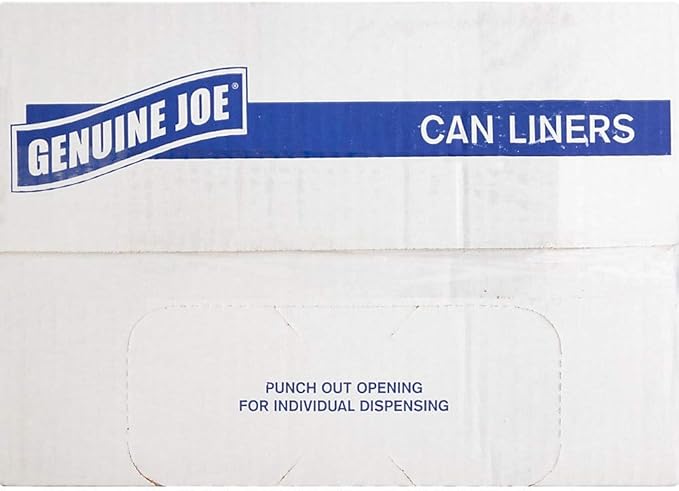 Genuine Joe Clear Trash Can Liners