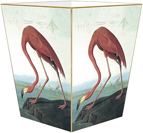 Marye-Kelley WB8431- Pink Flamingo Wastepaper Basket