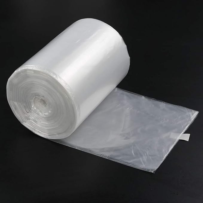 Yubine 6 Gallon Clear Trash Bags for Office Bathroom Kitchen Garbage Bags 220 Counts