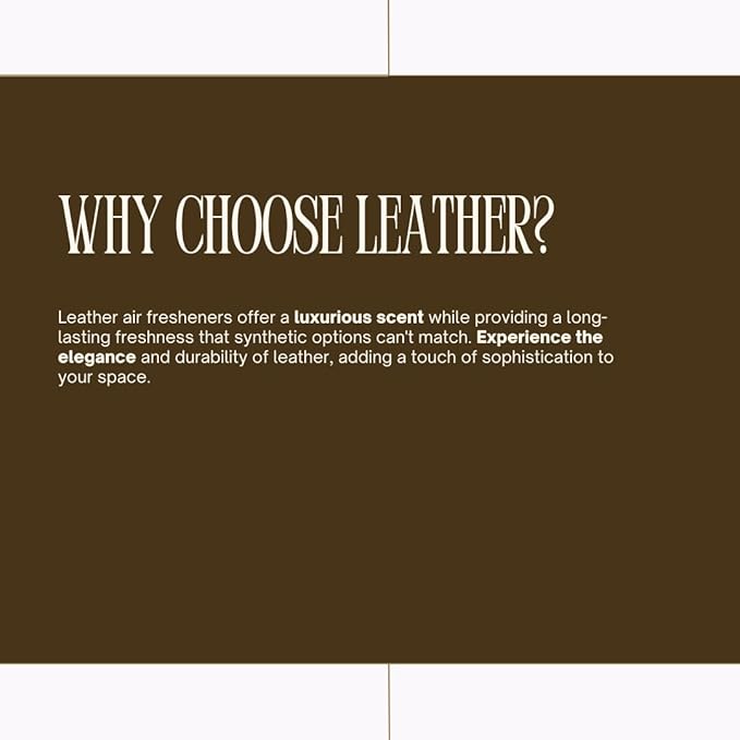 Premium Car Air Freshener with Leather Scent Highly Concentrated Long-Lasting Fragrance Just Like New Scent for Cars Trucks SUVs RVs &amp More 64 fl oz (Half Gallon)