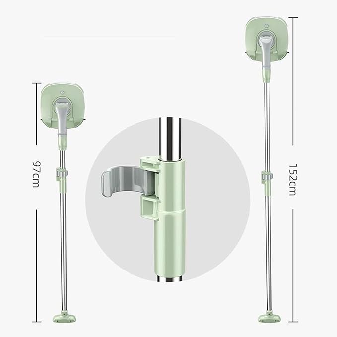 Magnetic Window Cleaner Double Side Magnetic Window Cleaner Wiper Glass Cleaner Brush Tool with Telescopic Rod Adjustable Magnetic Thickness 5-35Mm