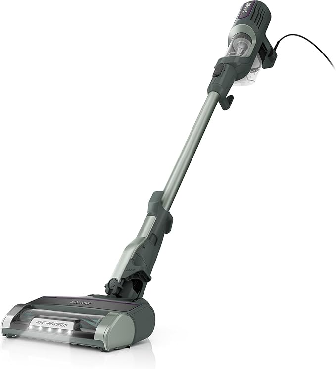 Shark Detect Ultralight Corded Stick Vacuum with Direction Detect and Self-Cleaning Brushroll Powerful Hair Pickup Ultra-Lightweight Crevice &amp Upholstery Tool Included Evergreen HZ752