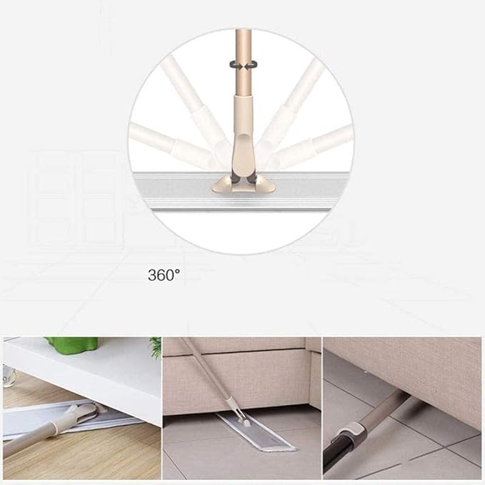Lazy Flat Mop Stainless Steel Handle House Cleaning Dust Water for Wooden Floor Ceramic Tile Microfibre Fabric