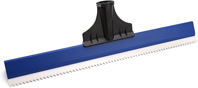 Epoxy Floor Squeegee 16 Inch Epoxy Squeegee with 0.16 Inch Teeth Notched for Self Leveling Cement Urethane Trowel Spreader Floor Tools for Professionals Beginners