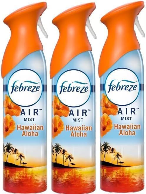 F.e.b.r.e.z.e Air Freshener -AIR MIST - 3 Ct 8.8 Fl oz (Hawaiian Aloha)