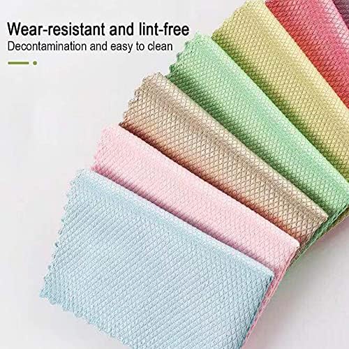 5/10 Pcs Special Fish Scale Wipes for Glass Cleaning Housework Cloth No Water Mark Lint Free