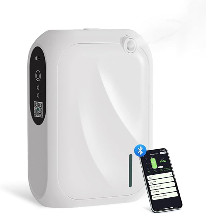 Scent Air Machine for Home 1000 Sq. Ft Coverage Waterless Essential Oil Diffuser with Cold Air Diffusion Tech Fragrance Diffuser Aroma Diffuser with Smart APP Control for Home Office Spa Office
