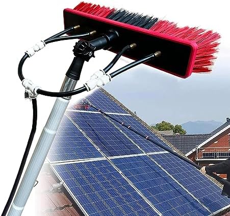 Window Cleaning Pole Water Fed Telescopic Brush Extendable Cleaner Conservatory Roof Suitable for Photovoltaic Panel Cleaning Trucks-12m/40ftRoof Cleaning Tools Window Clea