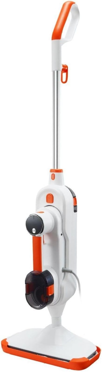 Steam Mop 8-in-1 Hard Wood Floor Cleaner with 7 Replaceable Brush Heads for Various Hard Floors Like Ceramic Granite Marble Linoleum Natural Floor Mop with 2 pcs Machine Washable Pads
