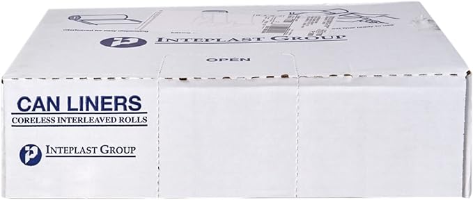 McKesson Trash Can Liners Medium Duty - Star-Sealed Bottom 12 mic - Clear 45 gal Capacity 40 in x 48 in 250 Count