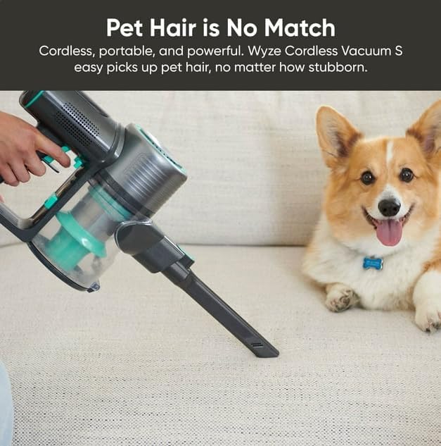 Generic Cordless Stick Vacuum Cleaner for Hardwood Floors and Carpets 20KPa Strong Suction LED Display 3 Modes Up to 40 Min Runtime Wet&ampDry Vacuum for Home Office Black AAA-008