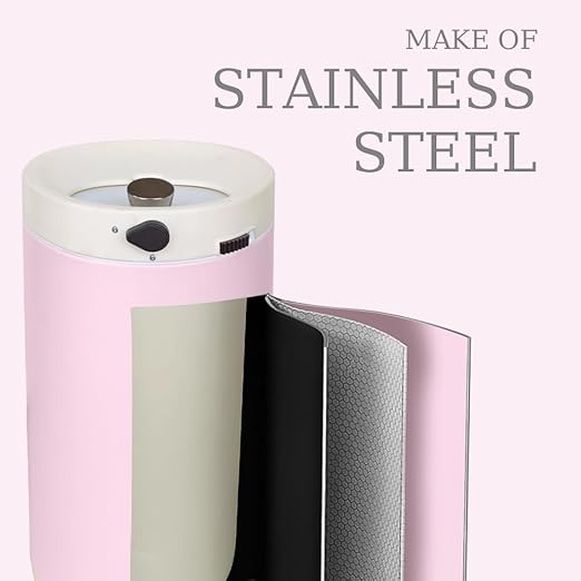 Diaper Pail Diaper Pail Odor Locking with Childproof Lock Stainless Steel Garbage Pail with lid 15 Liter/ 4 Gallon Baby Diaper Trash Can with Removal Inner Liner Pink