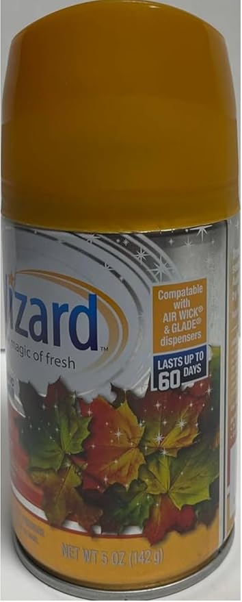 Wizard Automatic Spray 5Oz Refill (Package May Vary) Pack of 6 (autumn breeze 6)