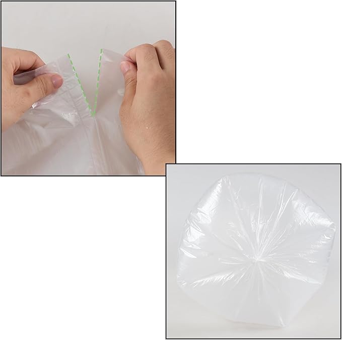 18 Gallon Tall Garbage Bags Clear Large Trash Bag 95 Counts