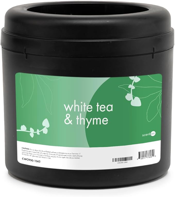 ScentAir Whisper Home Monthly Plug-in Refill Fragrance Cartridge for Home and Office White Tea &amp Thyme