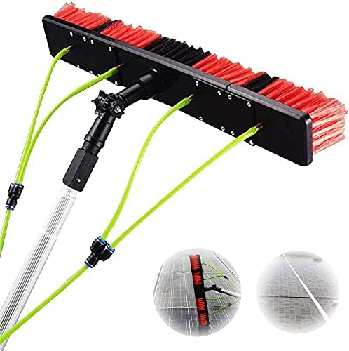 Glass Cleaning Brush Home Water Fed Telescopic Pole Kit Solar Panel Brush Rotating for Photovoltaic PanelCleaning Photovoltaic and Solar Panels 3-12M Washing Set Equipment Extension Pole C