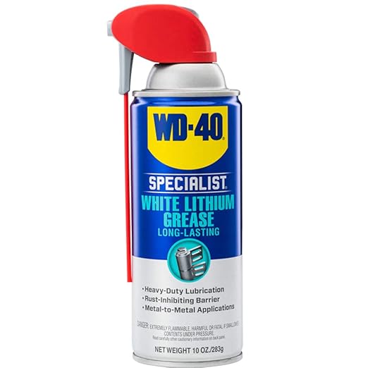 WD-40 Specialist Contact Cleaner Spray 11 oz. [6-PACK] Specialist White Lithium Grease Spray with SMART STRAW SPRAYS 2 WAYS 10 OZ [6-Pack]