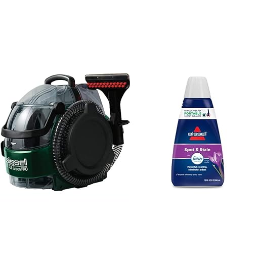 BiSSEll Little Green Pro Commercial Spot Cleaner BGSS1481 &amp Bissell Spot &amp Stain with Febreze Freshness Spring &amp Renewal Formula 7149 32 Ounces