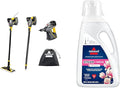 BISSELL Power Steamer Heavy Duty 3-in-1 Steam Mop and Handheld SteamShot + Bissell Spring Breeze Steam Water 80oz