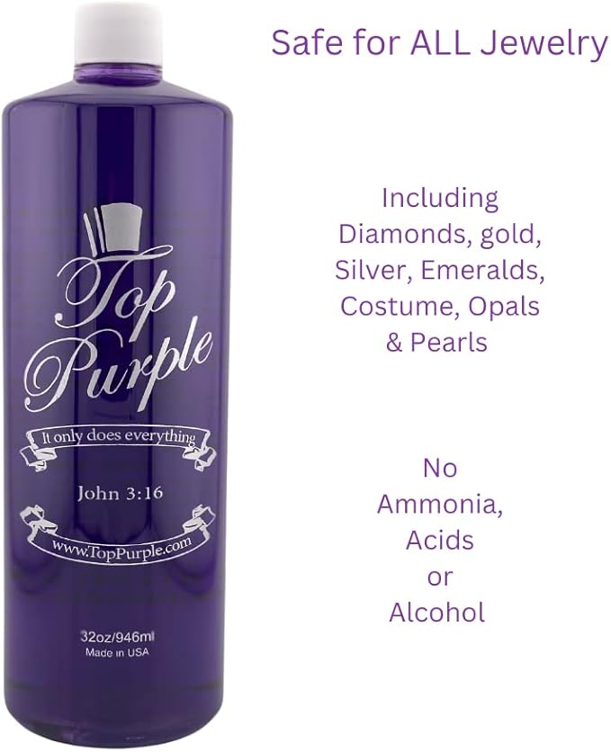 Jewelry and More Cleaner 32 Ounce Refill &amp 2 Ounce Spray Bottle