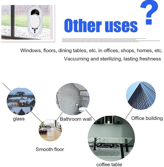 Window Robot CleanerVacuum Adsorption Cleaning System 5-Fold Anti-DropFully Automatic Electric Remote Control Glass Cleaning RobotOfficeShopHomeOffice Buildings