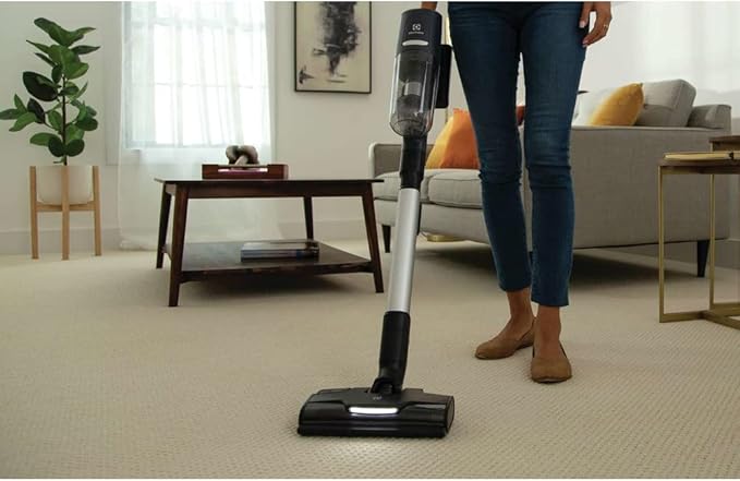 Electrolux Ultimate800 EHVS85H3AD Multi-Surface Lightweight Cordless Stick Vacuum with PowerPro Hard Floor and PowerPro Bristle Nozzle 5-step Filtration LED Smart Display in Denim Blue