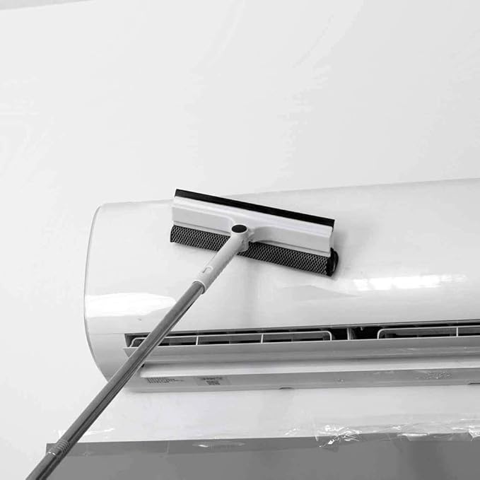 Glass Wiper - Squeegees Double-sided Rubbing Rod Rotating Brush Scraping Cleaning Window Tool