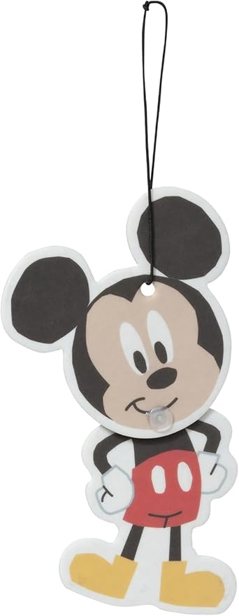 Plasticolor Disney Mickey Mouse Wiggler Air Freshener Fun Hanging Car Accessory Vanilla Scent 6 Pack