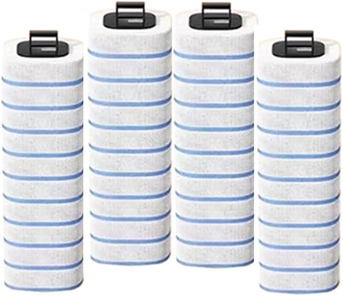 Toilet Brush System with 40 Count Refills Toilet Holder Bowl Wand Brush Cleaning Kit &amp Replacement Cleaner Refill Pads (40pcs Blue Ocean Refills)