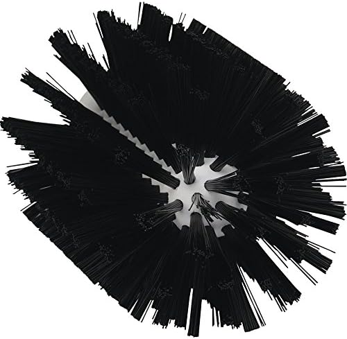 Vikan 5380-103-9 Stiff Tube Brush Polyester 3-7/8 x 6-1/2 OAL Black