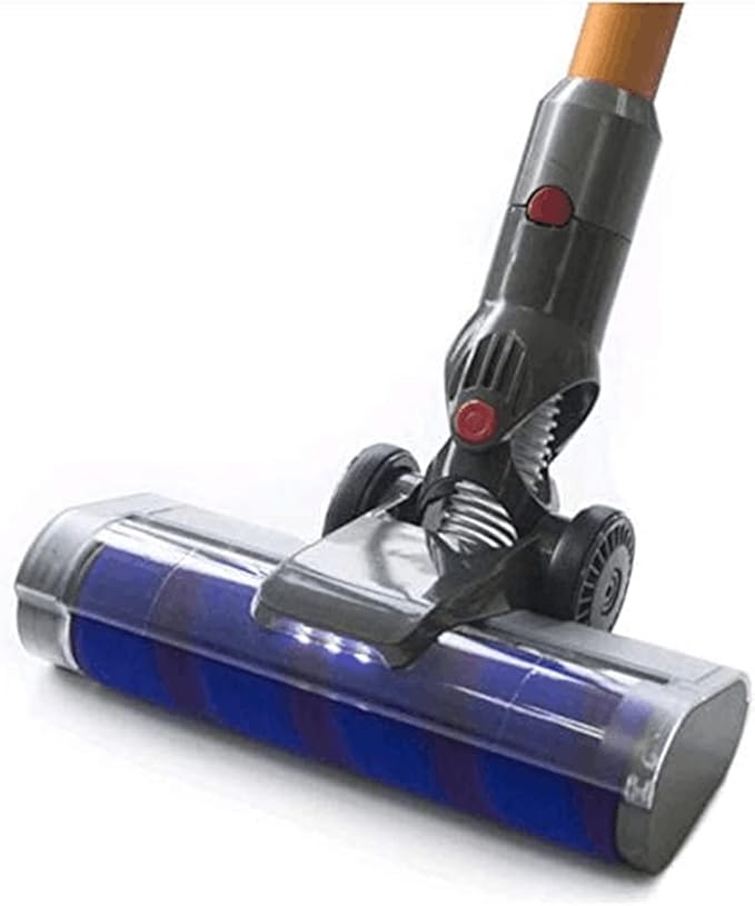 Motorized Carpet Electric Brush for Dyson Cordless V7 V8 V10 V11 Vacuum Motor Head with Powerful Suction Great for Rug (Color : Blue with LED)
