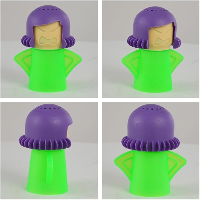5 PCS Angry Mama Microwave Cleaners &amp Cool Mama Fridge Odor Absorber High temperature Steamer Cleaning Equipments Refrigerator Moisture Absorber &amp Freshener Holder For Kitchen Gadget Tools