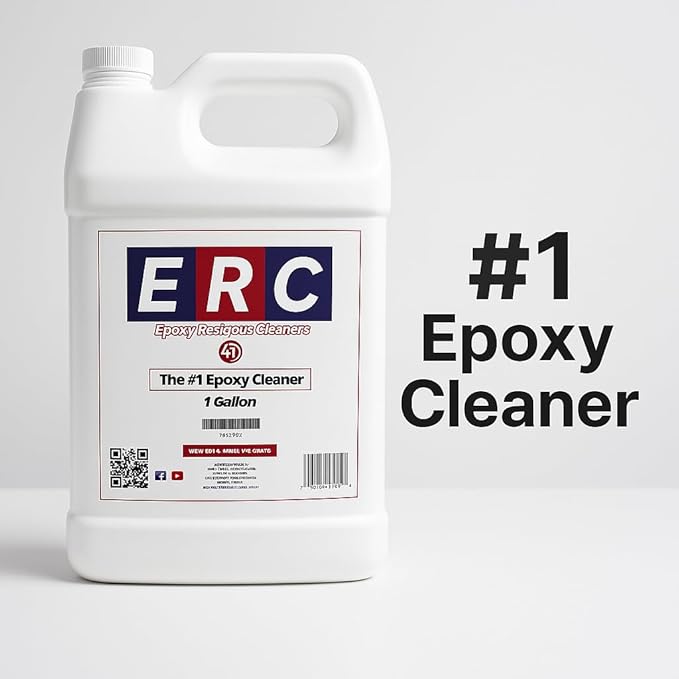 #1 Epoxy Cleaner – Concentrated Formula (1 Gallon) | Helps Removes Oil Stains | No Haze or Sticky Residue | For Epoxy Floors &amp Sealed Concrete |*Results depend on topcoat condition
