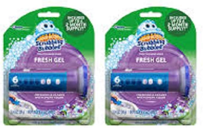 Scrubbing Bubbles Fresh Gel Toilet Cleaning Stamp (Lavender 2 Pack)