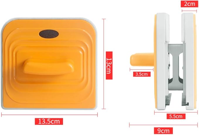 Magnetic Window Cleaner Glider Washing Brush Equipment Glass Wiper Cleaning Tool for High-Rise and Car Glazed Windows Thickness (White)