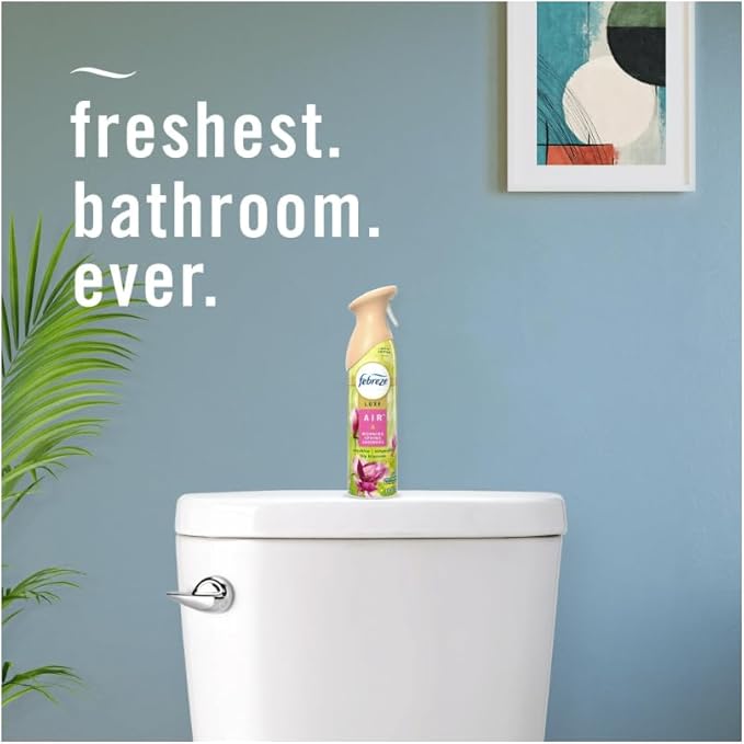FebreezAir Freshener Spray Limited Edition Odor-Fighting Room Spray Morning Spring Showers Scent 8.8oz 3 Counts