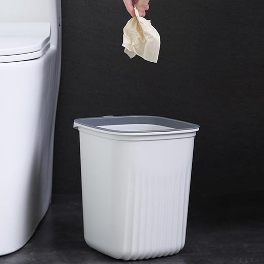 Small Household Trash Can Set 3pcs Plastic Wastebaskets Without Lid Blue Pink White for Bedroom Office Living Room Garbage Container