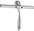 2pcs Stainless Steel Shower Squeegee with Suction Cup Window Glass Multi-Purpose Cleaning Tool