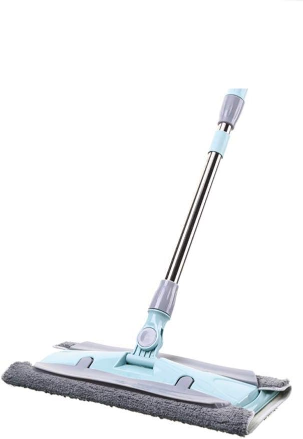 MopMicrofiber Hardwood Floor Mop Rotation Dust Flat Mop with Long Stainless Steel Handle for Home/Office Floor Cleaning(E)