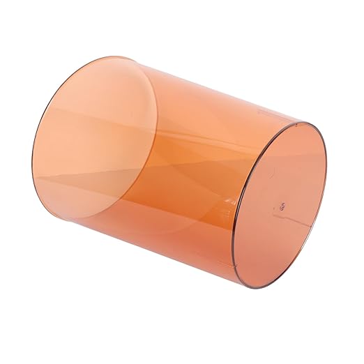 Creative Transparent Flower Bucket Multifunctional Trash Can Home Wastebasket Decorative Holder for Office Bedroom with Elegant Simple Design