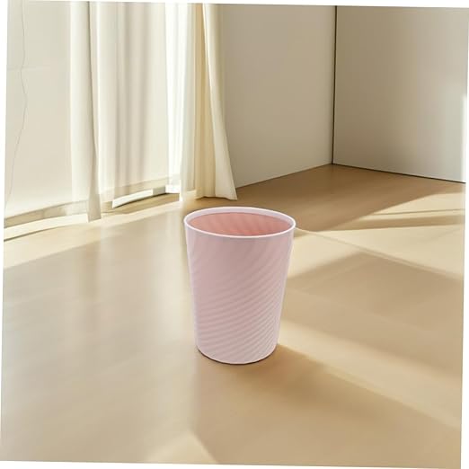 2pcs Small Rubbish Bin No Lid Design Wastebasket for Bathroom Office Bedroom Compact Garbage Container for Daily Waste Management